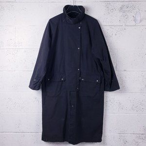 Kakadu Traders Australia Oilskin Full Length Duster Drover Coat Black LARGE 42R